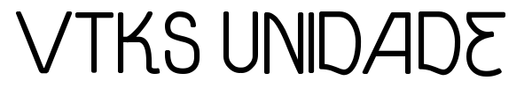 Vtks Unidade font preview